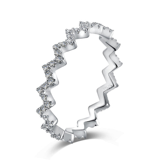 [Everoly JW]Delicate Enchanting Wave Shape Daily Ring