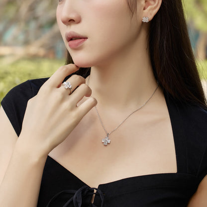[Everoly JW]Four-Leaf Clover Ball Earrings