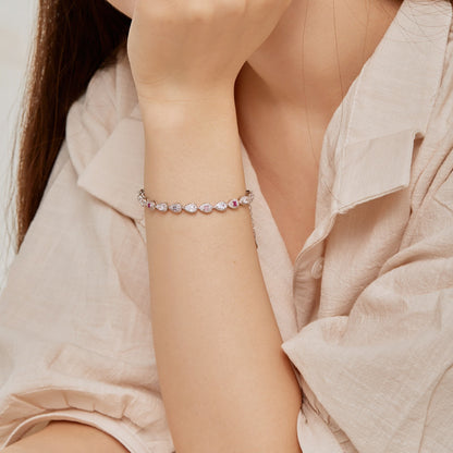 [Everoly JW]0.25 Carat Radiant Water Drop Shape Daily Bracelet