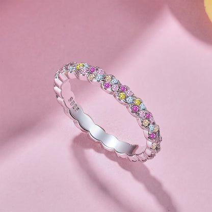 [Everoly JW]Dainty Ebullient Round Cut Daily Ring