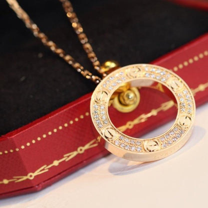 [Everoly JW]LOVE NECKLACE ADJUSTABLE ROSE GOLD