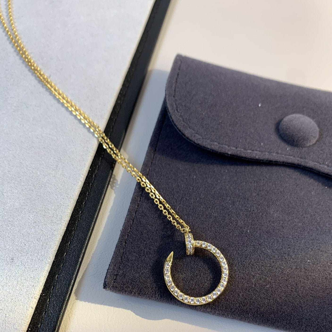 [Everoly JW]JUSTE NECKLACE GOLD DIAMONDS
