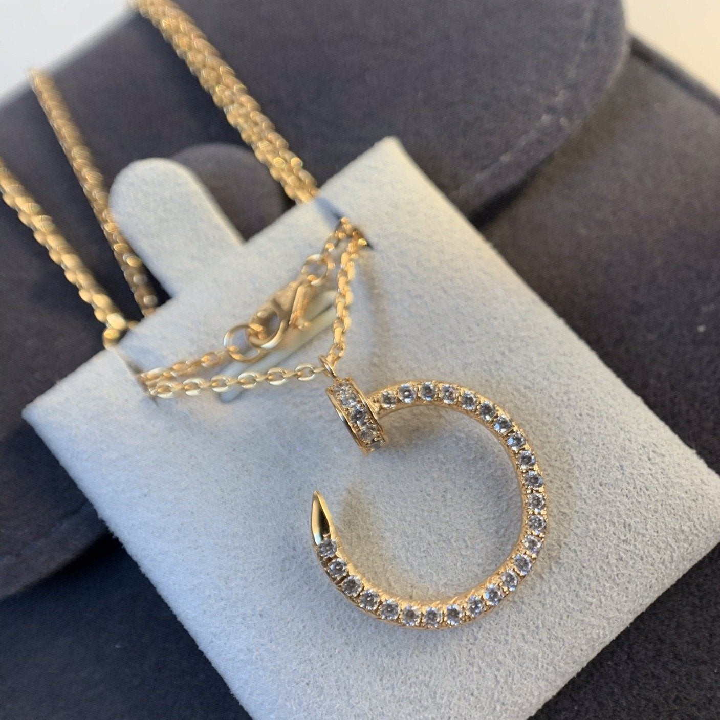 [Everoly JW]JUSTE NECKLACE PINK GOLD DIAMONDS
