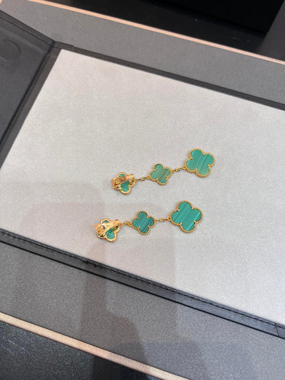 [Everoly JW]CLOVER MALACHITE 3 MOTIFS GOLD