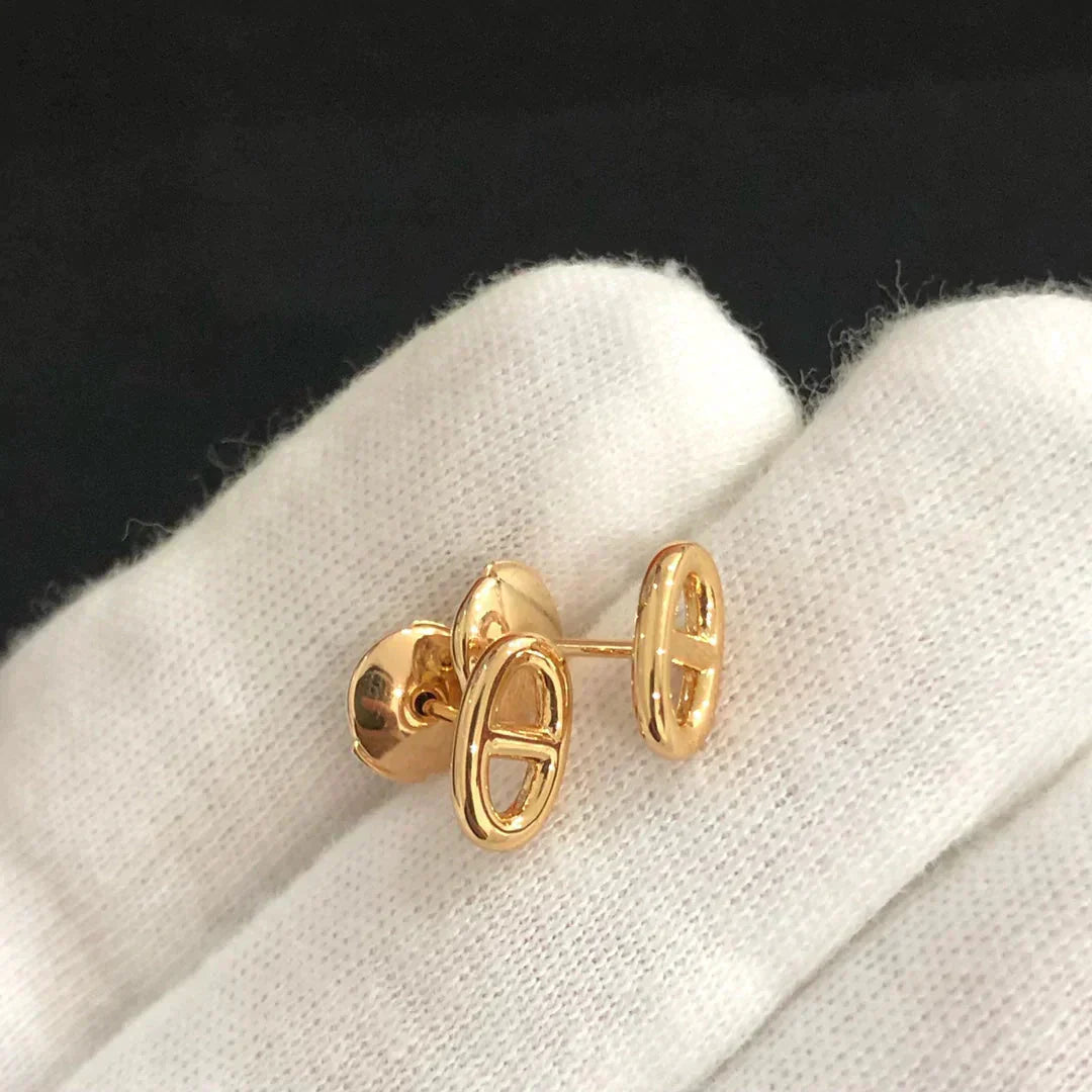 [Everoly JW]CHAINE SMALL EARRINGS GOLD AND SILVER