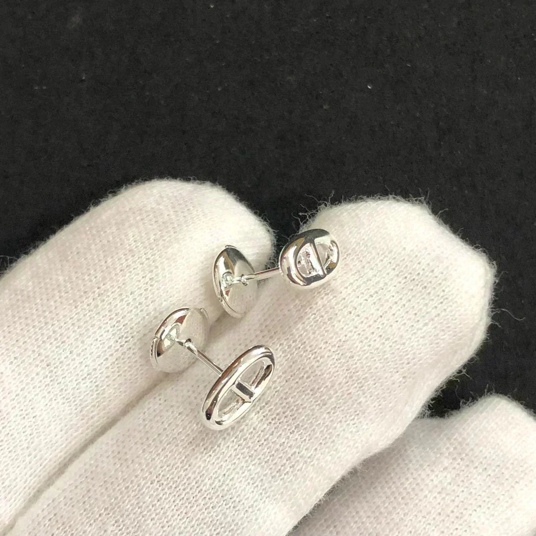 [Everoly JW]CHAINE SMALL EARRINGS GOLD AND SILVER