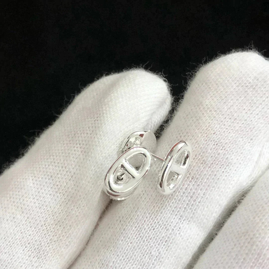 [Everoly JW]CHAINE SMALL EARRINGS GOLD AND SILVER
