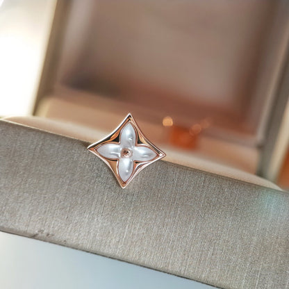 [Everoly JW] STAR MOP ROSA GOLD OHRRINGE