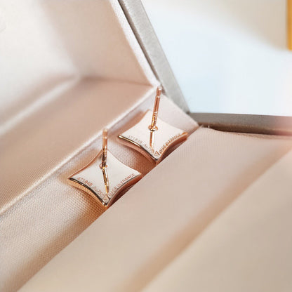 [Everoly JW] STAR MOP ROSA GOLD OHRRINGE