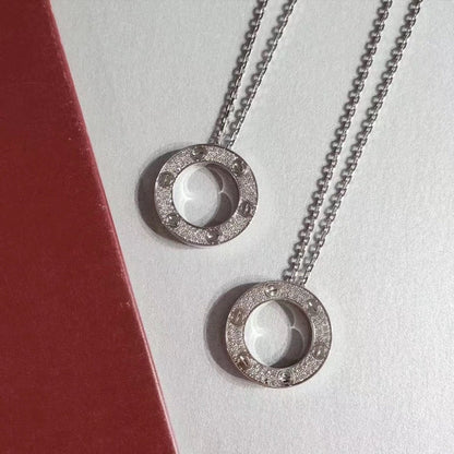 [Everoly JW]LOVE NECKLACE ADJUSTABLE SILVER