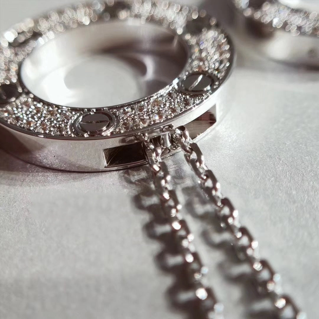 [Everoly JW]LOVE NECKLACE ADJUSTABLE SILVER