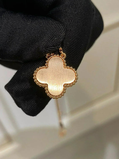 [Everoly JW]CLOVER 15MM DIAMANT-RHODONIT-HALSKETTE