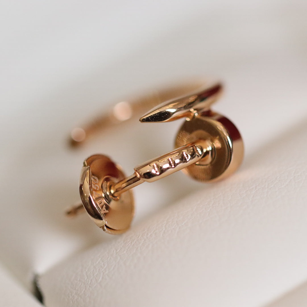 [Everoly JW]JUSTE EARRINGS PINK GOLD