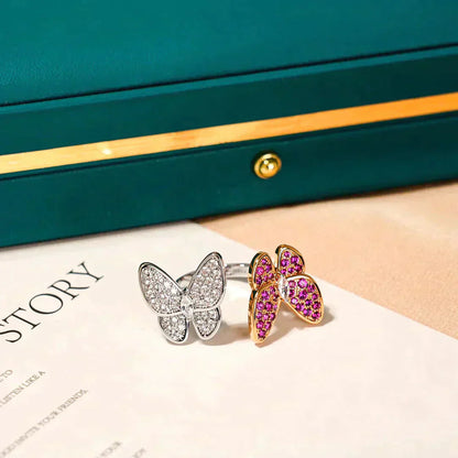[Everoly JW]TWIN BUTTERFLY DIAMOND RING