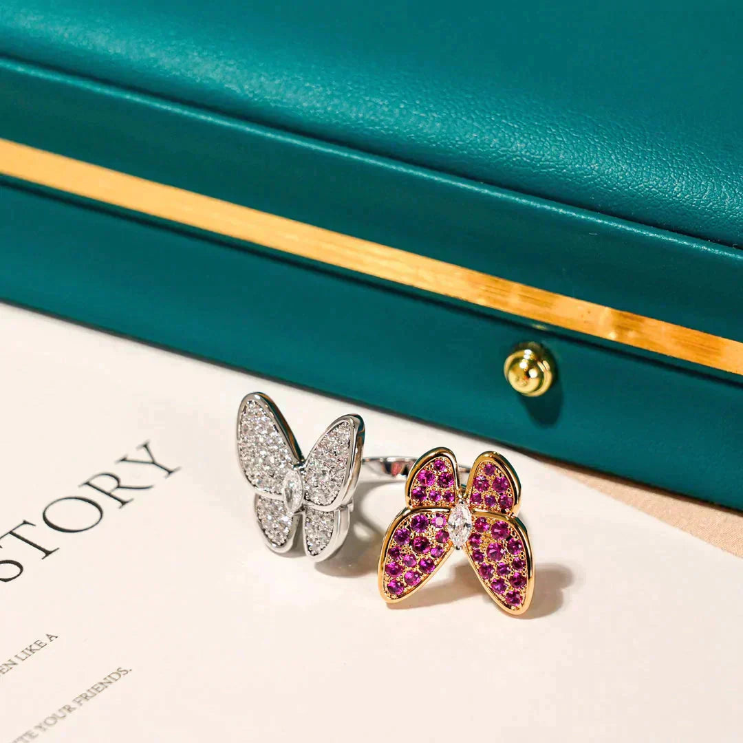 [Everoly JW]TWIN BUTTERFLY DIAMOND RING