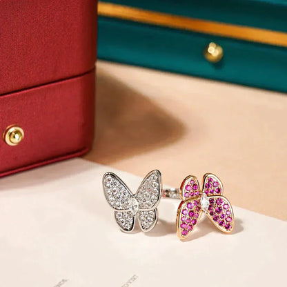 [Everoly JW]TWIN BUTTERFLY DIAMOND RING