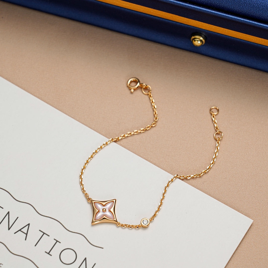 [Everoly JW]STAR 1 DIAMOND PINK GOLD BRACELET
