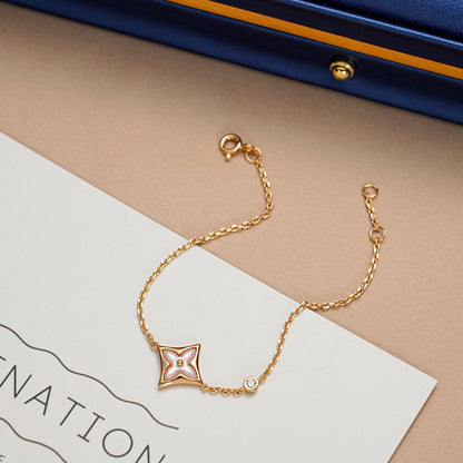 [Everoly JW]STAR 1 DIAMOND PINK GOLD BRACELET
