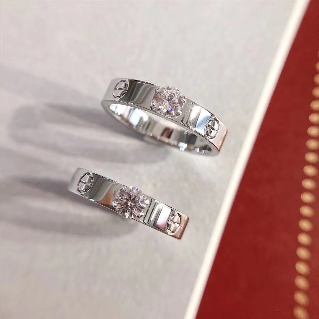 [Everoly JW]LOVE RING 3.6MM 1 BIG DIAMOND