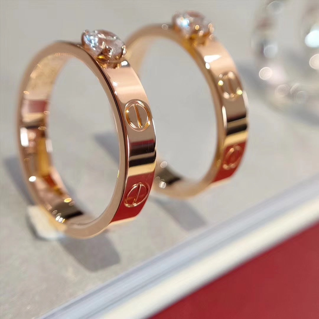 [Everoly JW]LOVE RING 3.6MM 1 BIG DIAMOND