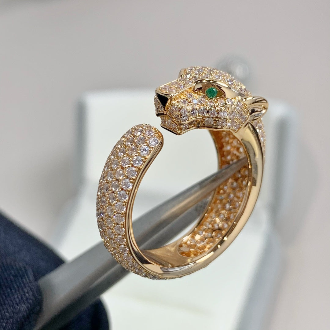 [Everoly JW]PANTHERE PINK GOLD DIAMOND RING