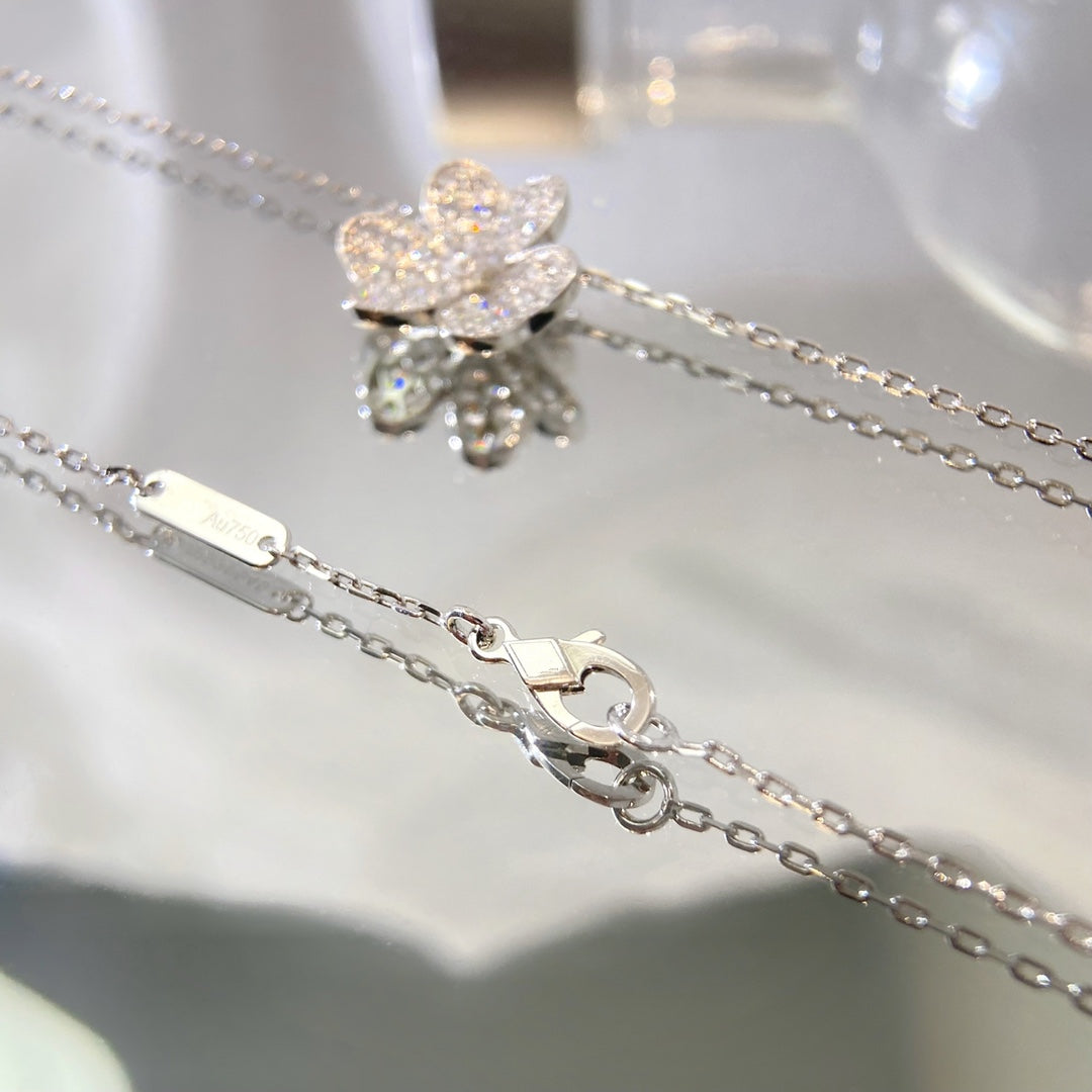 [Everoly JW]BLUMEN-DIAMANT-HALSKETTE