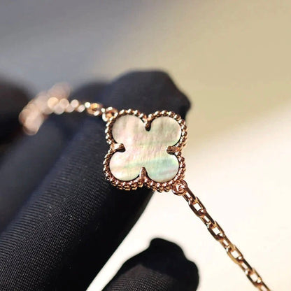 [Everoly JW]CLOVER 20 MOTIVE DUNKLE MOP DIAMANT HALSKETTE