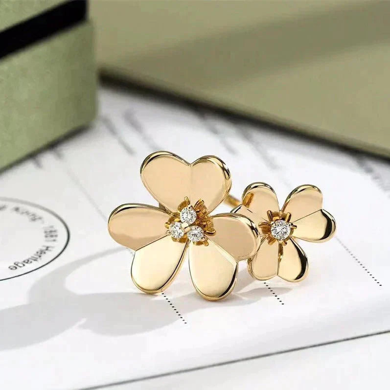 [Everoly JW]CLOVER COMOS GOLD DIAMOND RING