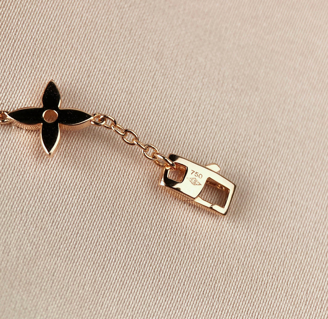 [Everoly JW]STAR AND SUN 7 MOTIFS GOLD BRACELET