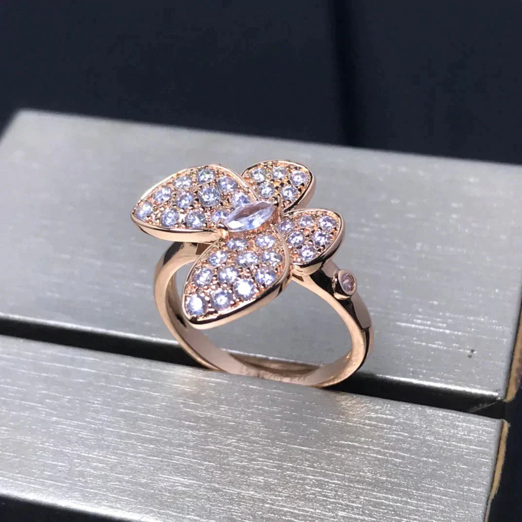 [Everoly JW] SCHMETTERLINGS-ROSÉGOLD-DIAMANTRING