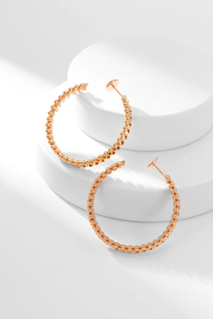 [Everoly JW]CLASH HOOP EARRINGS