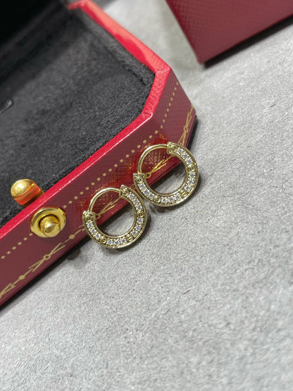 [Everoly JW]LOVE DIAMOND EARRINGS