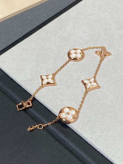 [Everoly JW] Armband mit Stern- und Sonnenmotiv, 5 Mops, Roségold