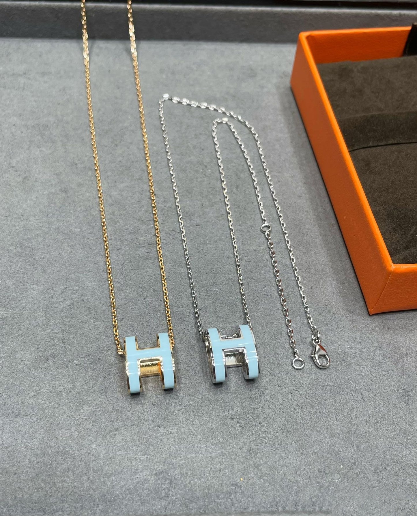 [Everoly JW]POP H スカイブルーネックレス