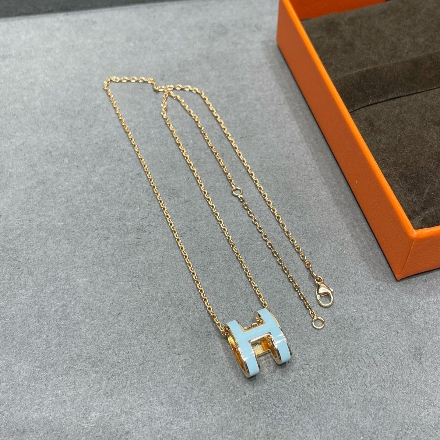 [Everoly JW]POP H スカイブルーネックレス