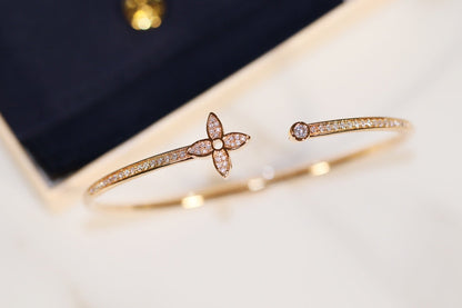 [Everoly JW]IDYLLE GOLD OFFENES ARMBAND MIT DIAMANTEN