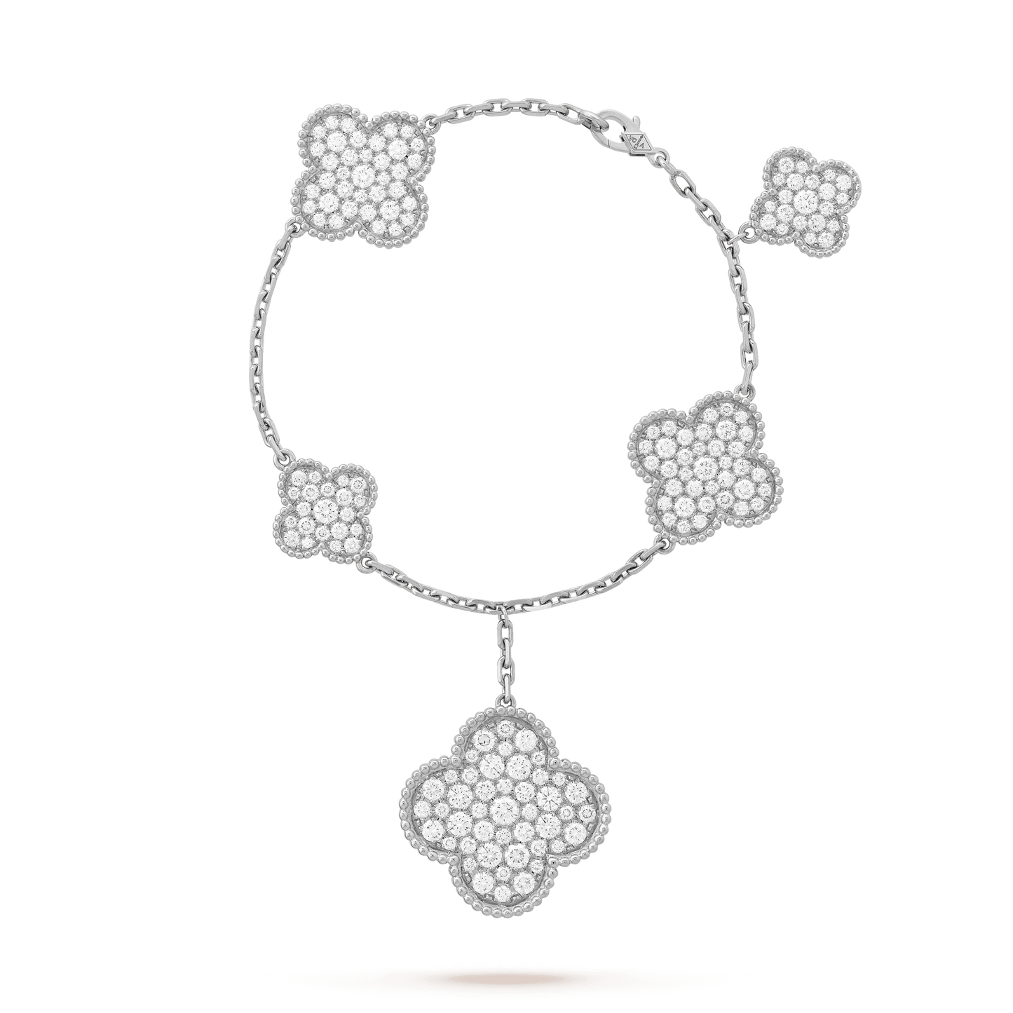 [Everoly JW]CLOVER 6 MOTIVE SILBER DIAMANT ARMBAND