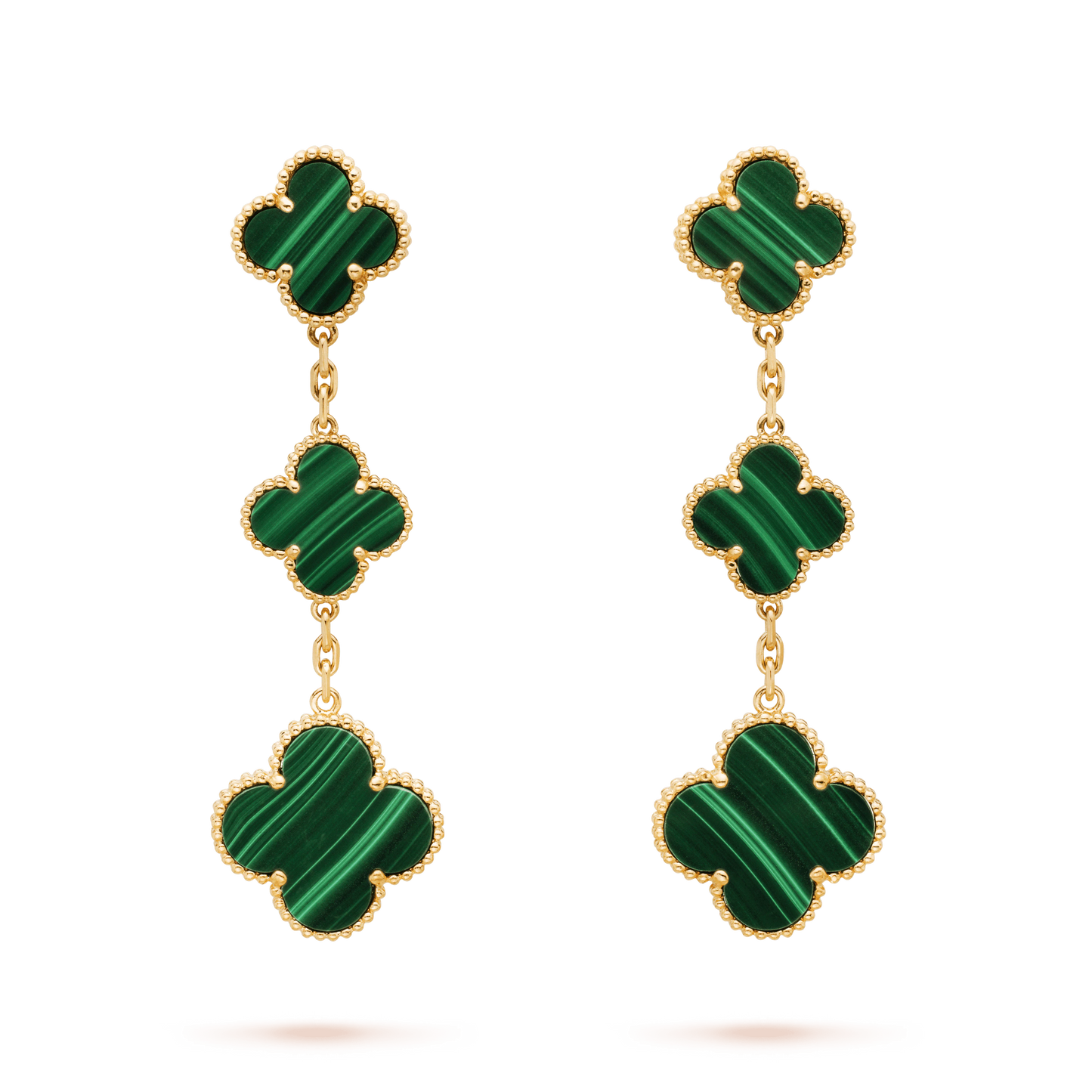 [Everoly JW]CLOVER MALACHITE 3 MOTIFS GOLD