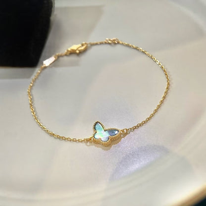 [Everoly JW] Armband mit Schmetterlings-Grau-Perlmutterfalter