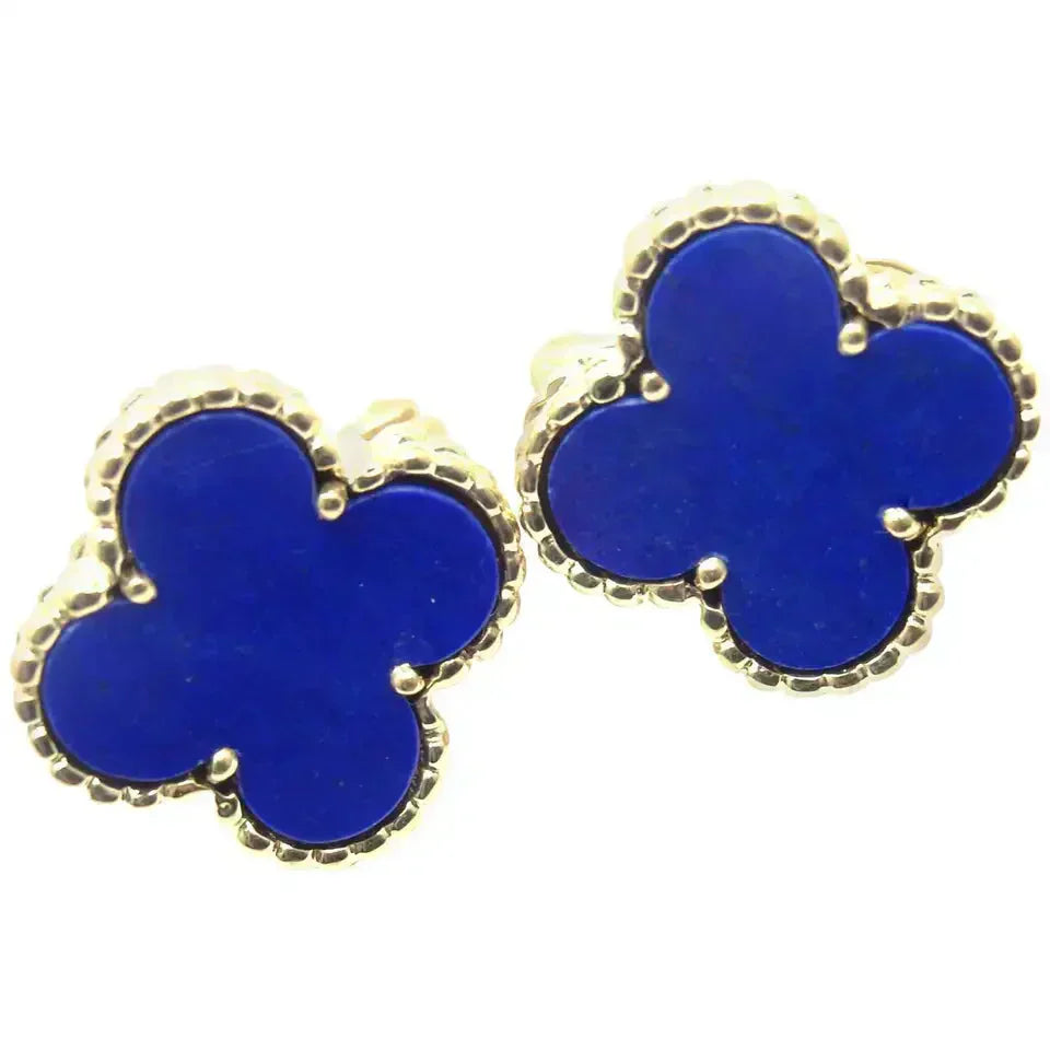 [Everoly JW]CLOVER MINI 9.5MM TURQUOISE EARRINGS