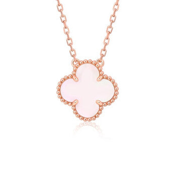 [Everoly JW]CLOVER 15MM ROSA PERLMUTT EINZELNE BLUMENKETTE