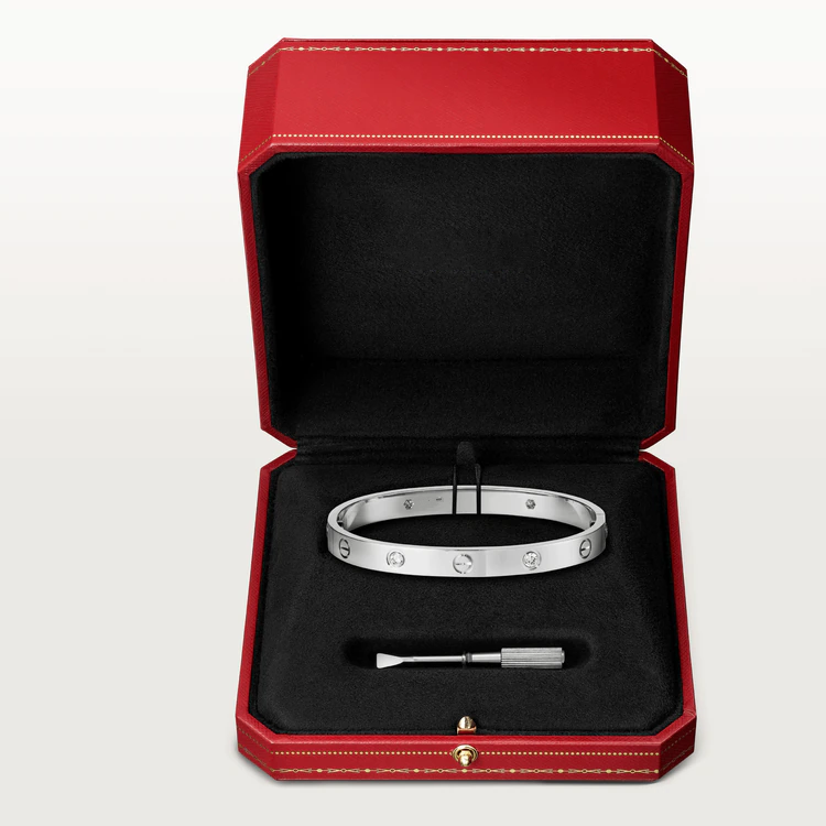 [Everoly JW]LOVE BRACELET 6.1MM 4 DIAMONDS