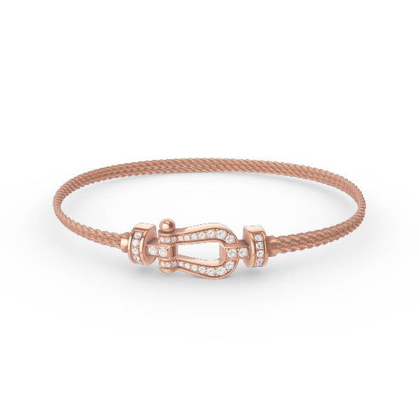 [Everoly JW]FORCE KLEINES HUFEISEN-DIAMANTKETTEN-SEILARMBAND