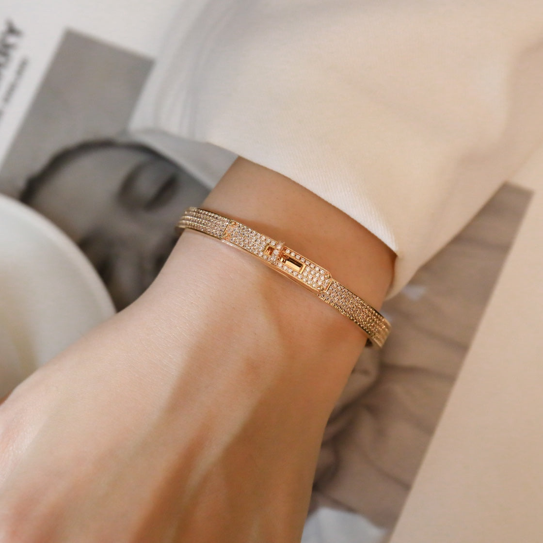 [Everoly JW]KELLY ARMBAND MIT DIAMANTEN 
