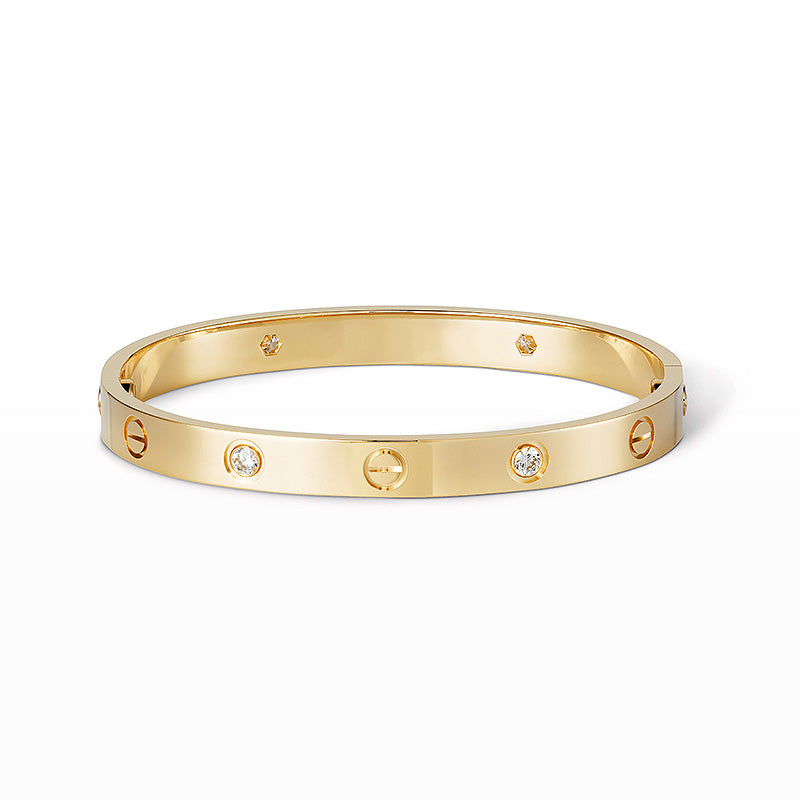 [Everoly JW]LOVE BRACELET 6.1MM 4 DIAMONDS
