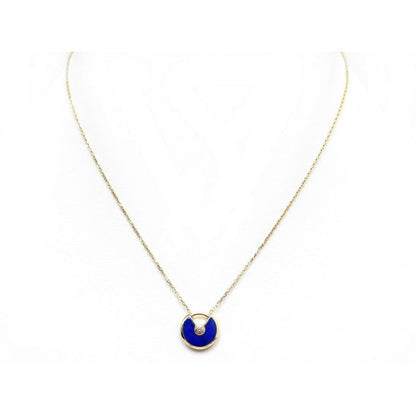 [Everoly JW]AMULETTE ROSE GOLD AGATE NECKLACE