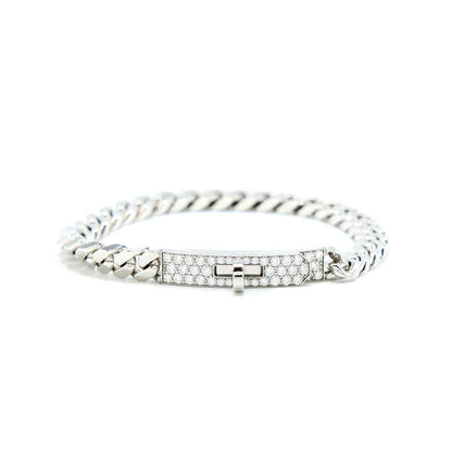 [Everoly JW]KELLY CHAIN SILVER DIAMOND BRACELET