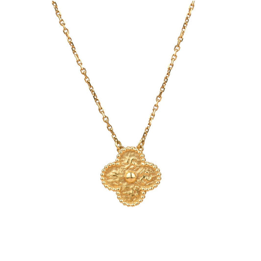[Everoly JW]CLOVER 15MM  BRONZING NECKLACE