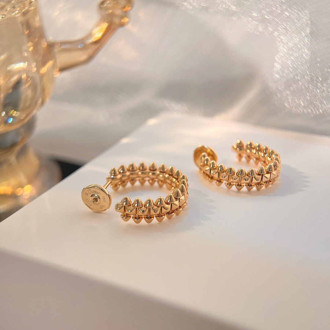 [Everoly JW]CLASH SMALL HOOP EARRINGS