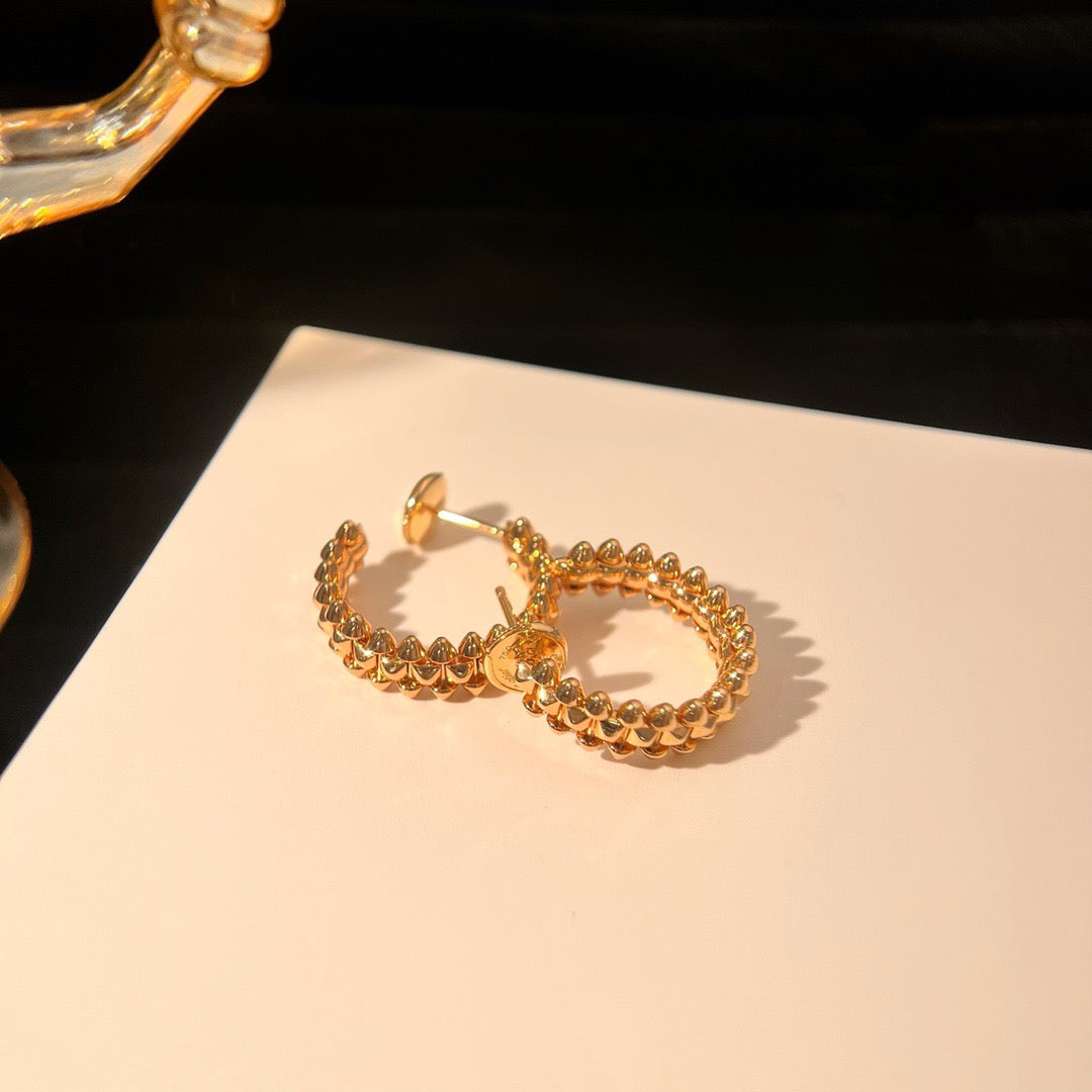 [Everoly JW]CLASH SMALL HOOP EARRINGS